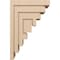 Ekena Millwork 12"W x 24"D x 36"H Classic Landon Rough Cedar Woodgrain TimberThane Corbel, Primed Tan CORUR12X24X36LANRCPR - alternate 4
